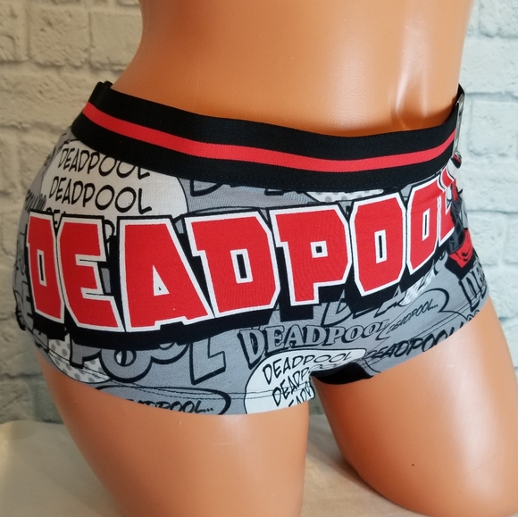 Torrid Deadpool Marvel Comic Book Boyshort Panties - Picture 11 of 14